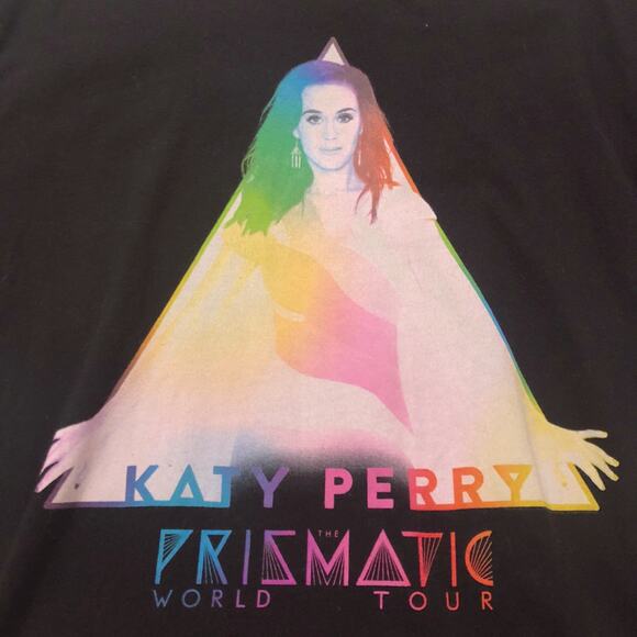 Next Level Apparel Katy Perry Prismatic World Tour Graphic Band Shirt - Picture 3 of 9